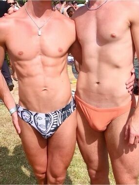 Black and white Patrick Church swimwear